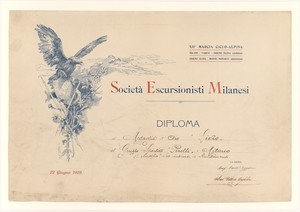 Societ&agrave; Escursionisti Milanesi/Diploma