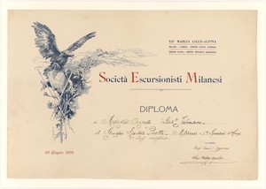 Societ&agrave; Escursionisti Milanesi/Diploma