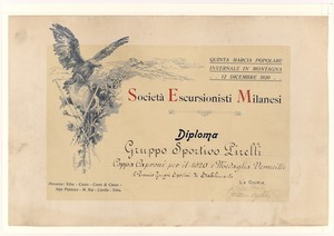 Societ&agrave; Escursionisti Milanesi/Diploma