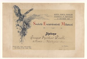 Societ&agrave; Escursionisti Milanesi/Diploma