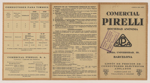 List&iacute;n de precios de conductores el&eacute;ctricos aislados
