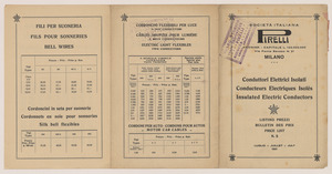 Conduttori Elettrici Isolati/Conducteurs Electriques Isol&eacute;s/Insulated electric Conductors
