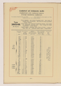 Conduttori Elettrici Isolati/Conducteurs Electriques Isol&eacute;s/Insulated electric Conductors
