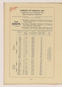 Conduttori Elettrici Isolati/Conducteurs Electriques Isol&eacute;s/Insulated electric Conductors