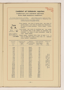 Conduttori Elettrici Isolati/Conducteurs Electriques Isol&eacute;s/Insulated electric Conductors