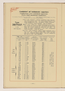 Conduttori Elettrici Isolati/Conducteurs Electriques Isol&eacute;s/Insulated electric Conductors