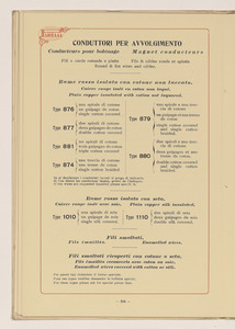 Conduttori Elettrici Isolati/Conducteurs Electriques Isol&eacute;s/Insulated electric Conductors