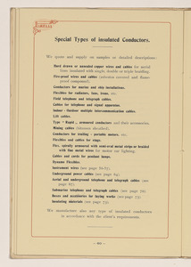 Conduttori Elettrici Isolati/Conducteurs Electriques Isol&eacute;s/Insulated electric Conductors
