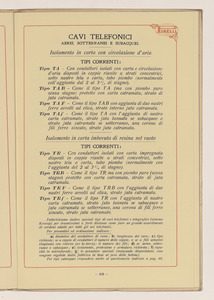 Conduttori Elettrici Isolati/Conducteurs Electriques Isol&eacute;s/Insulated electric Conductors