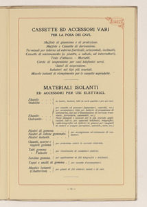Conduttori Elettrici Isolati/Conducteurs Electriques Isol&eacute;s/Insulated electric Conductors