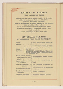 Conduttori Elettrici Isolati/Conducteurs Electriques Isol&eacute;s/Insulated electric Conductors