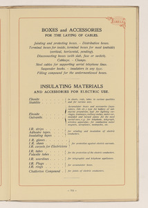 Conduttori Elettrici Isolati/Conducteurs Electriques Isol&eacute;s/Insulated electric Conductors