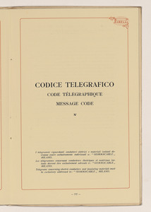 Conduttori Elettrici Isolati/Conducteurs Electriques Isol&eacute;s/Insulated electric Conductors