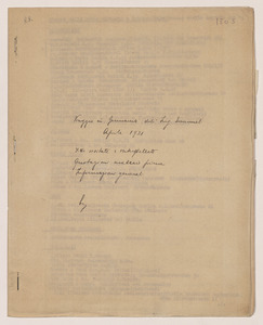 Aprile 1921/Viaggio in Germania dell'Ing. Luigi Emanueli