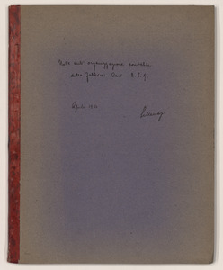 Aprile 1921/Viaggio in Germania dell'Ing. Luigi Emanueli
