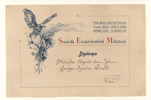Societ&agrave; Escursionisti Milanesi/Diploma