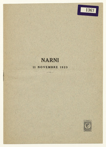 Narni 11 novembre 1923