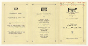 Listino gomme per cancellare