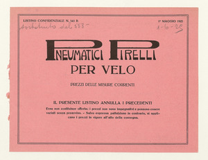 Pneumatici Pirelli per velo
