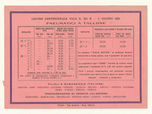 Pneumatici Pirelli velo a tallone
