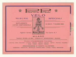 "Pneumatici Pirelli velo/Misure speciali"