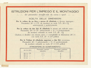 Supplemento al listino auto n. 569 B/20 giugno 1925