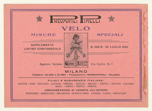 "Pneumatici Pirelli velo/Misure speciali"