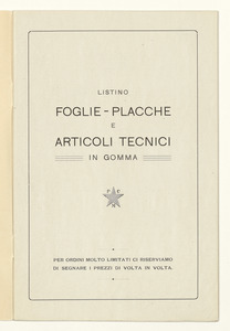 Listino foglie - placche e articoli tecnici in gomma
