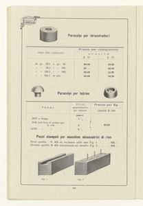 Listino foglie - placche e articoli tecnici in gomma