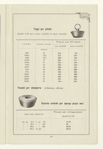 Listino foglie - placche e articoli tecnici in gomma