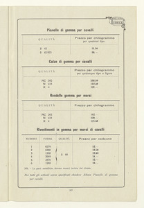 Listino foglie - placche e articoli tecnici in gomma