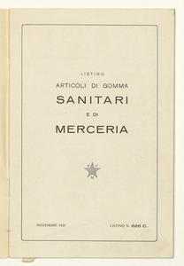 Listino articoli di gomma sanitari e di merceria