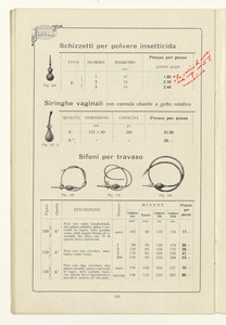 Listino articoli di gomma sanitari e di merceria