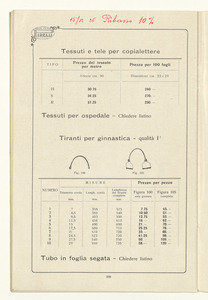 Listino articoli di gomma sanitari e di merceria