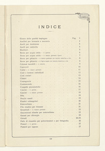 Listino articoli di gomma sanitari e di merceria