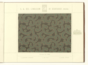 Linoleum Marke Helvetia Giubiasco (Svizzera)