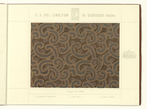 Linoleum Marke Helvetia Giubiasco (Svizzera)