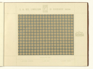 Linoleum Marke Helvetia Giubiasco (Svizzera)