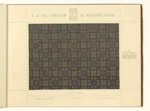 Linoleum Marke Helvetia Giubiasco (Svizzera)