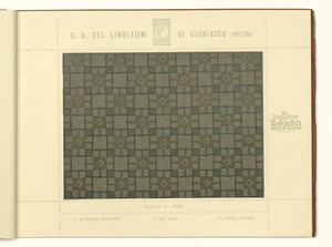 Linoleum Marke Helvetia Giubiasco (Svizzera)