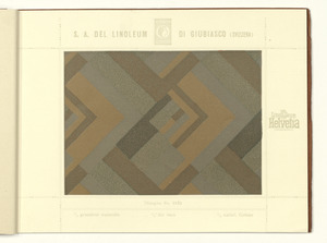 Linoleum Marke Helvetia Giubiasco (Svizzera)