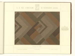 Linoleum Marke Helvetia Giubiasco (Svizzera)