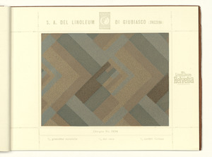 Linoleum Marke Helvetia Giubiasco (Svizzera)