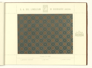 Linoleum Marke Helvetia Giubiasco (Svizzera)