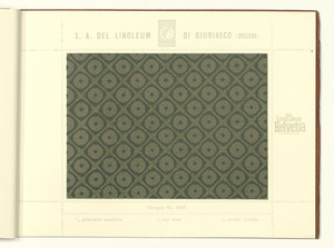 Linoleum Marke Helvetia Giubiasco (Svizzera)