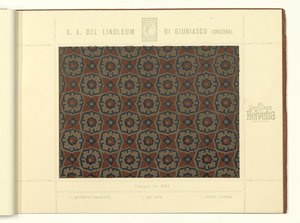 Linoleum Marke Helvetia Giubiasco (Svizzera)