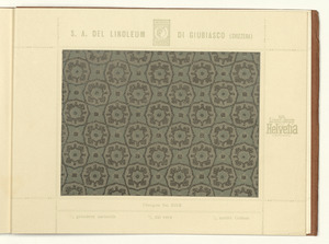 Linoleum Marke Helvetia Giubiasco (Svizzera)