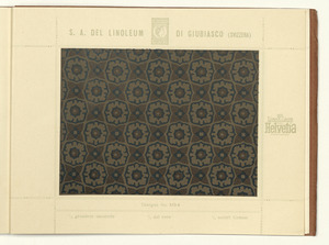 Linoleum Marke Helvetia Giubiasco (Svizzera)