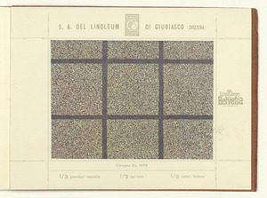Linoleum Marke Helvetia Giubiasco (Svizzera)