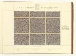 Linoleum Marke Helvetia Giubiasco (Svizzera)